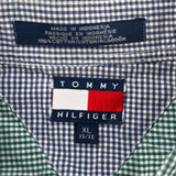 Tommy Hilfiger Checked Shirt - XL Green Cotton