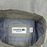 Lacoste Shirt - Large Gray Cotton