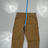 Wrangler Carpenter Trousers - 30W 32L Brown Cotton