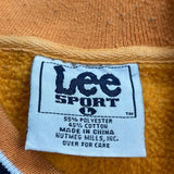 Lee Sport College Sweatshirt - Large Orange Polyester Blend