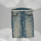 True Religion Denim Shorts - 31W 11L Light Wash Denim