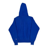 Reverse Weave Champion Hoodie - Small Blue Cotton