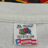Bud Light Fruit Of The Loom Graphic T-Shirt - XL White Cotton