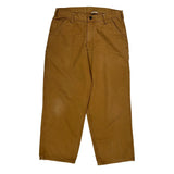 Dakota Grizzly Carpenter Trousers - 32W 30L Brown Cotton