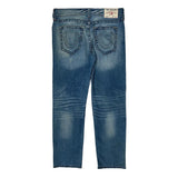 True Religion Slim Fit Jeans - 36W 32L Blue Cotton