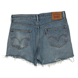 550 Levis Denim Shorts - 34W UK 14 Light Wash Denim