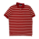 Polo By Ralph Lauren Striped Polo Shirt - XL Red Cotton