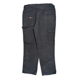 Dickies Double Knee Carpenter Trousers - 38W 31L Black Cotton