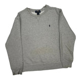 Age 10-12 Polo By Ralph Lauren Sweatshirt - Large Grey Cotton