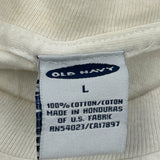 El Salvador Old Navy Single Stitch T-Shirt - Large White Cotton