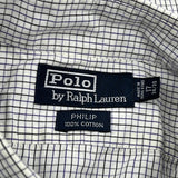 Philip Polo By Ralph Lauren Checked Shirt - XL White Cotton