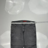 Dickies Double Knee Cargo Pants - 37W 32L Gray Cotton Blend