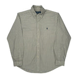Ralph Lauren Checked Shirt - Large Yellow Cotton