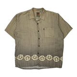 Pineapple Connection Polka Dot Hawaiian Shirt - XL Beige Viscose