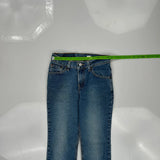 517 Levis Boot Cut Jeans - 25W UK 6 Blue Cotton