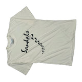 Jamaica Sandals Single Stitch T-Shirt - Large White Polyester Blend