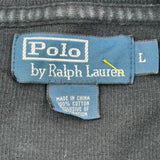 Polo By Ralph Lauren 1/4 Zip - Large Black Cotton