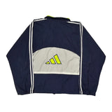 Adidas Striped Track Jacket - Large Yellow Polyester