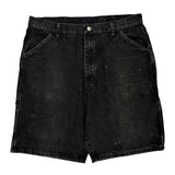 Wrangler Denim Shorts - 36W 9L Black Cotton