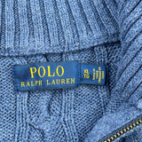 Polo By Ralph Lauren 1/4 Zip - XL Blue Cotton