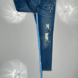 True Religion Skinny Jeans - 30W UK 8 Blue Cotton