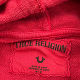 True Religion Hoodie - Medium Red Cotton