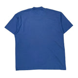 Single Stitch Fruit Of The Loom T-Shirt - XL Blue Cotton Blend