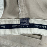 Polo By Ralph Lauren Chino Shorts - 33W 9L Beige Cotton
