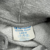 Champion Hoodie - Large Grey Cotton Blend