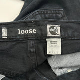 Silver Tab Levis Loose Jeans - 28W 32L Black Cotton