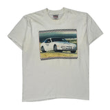 Oneita Single Stitch T-Shirt - XL White Cotton Blend