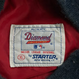 Cleveland Indians Starter Mlb Baseball Jacket - XL Navy Polyester