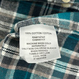 Red Head Checked Flannel Shirt - Large Multicoloured Cotton
