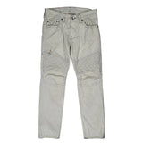 True Religion Contrast Stitch Jeans - 33W 33L White Cotton