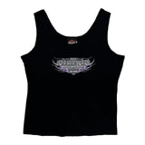 Sturgis Black Hills Rally Harley Davidson Graphic Tank Top - Large Black Cotton
