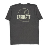 Carhartt Tall T-Shirt - Large Gray Cotton Blend