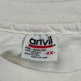 Anvil Graphic T-Shirt - 2XL White Cotton