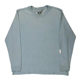 Carhartt Long Sleeve T-Shirt - Large Blue Cotton