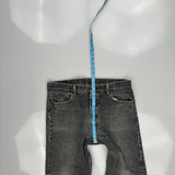 501 Levis Jeans - 36W 30L Grey Cotton