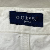 1995 Guess Graphic Jeans - 32W 34L White Cotton
