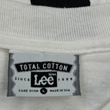 Boston Marathon Lee Graphic T-Shirt - Large White Cotton