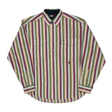 Tommy Hilfiger Striped Shirt - Large Multicoloured Cotton
