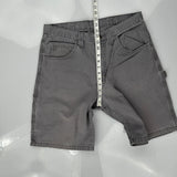 Wrangler Double Knee Carpenter Shorts - 34W 11L Grey Cotton