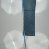 Silver Carpenter Jeans - 32W UK 12 Blue Cotton