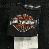 Legendary Harley Davidson Graphic Hoodie - XL Black Cotton