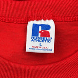 Breedloves Sportswear Russell Athletic Single Stitch T-Shirt - Large Red Cotton