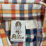 Alfie California Checked Short Sleeve Shirt - Medium Multicoloured Cotton Blend