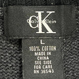 Calvin Klein 1/4 Zip - Large Gray Cotton