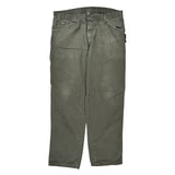 Dickies Carpenter Trousers - 36W 30L Green Cotton