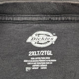 Dickies T-Shirt - 2XL Gray Cotton